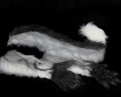 Grey wolf realistic fursuit head 3