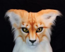 Ginger cat realistic fursuit head 11