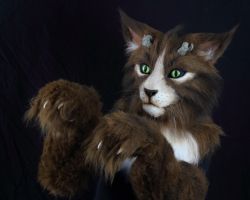 Demon feline realistic fursuit head 5