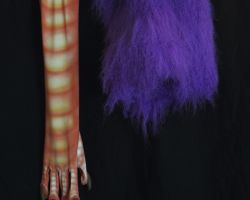 Purple gryphon realistic fursuit head 8